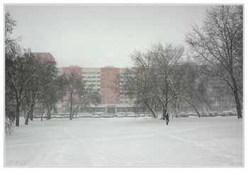 в городе снегопад / ***