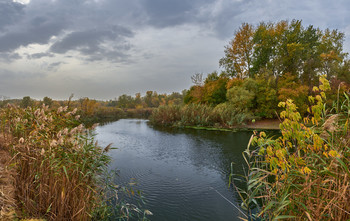 Уж небо осенью дышало... / Осень 2020. Река Северский Донец.