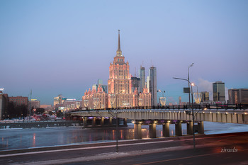 зимний вид Москвы-3 / раннее морозное утро