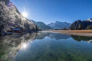 &nbsp; / Frostiger Morgen am Almsee