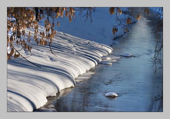 Зима на речке Лихоборке... / Люблю эту московскую речку ...