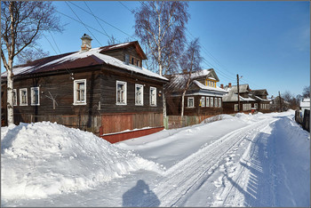 Зимний месяц март. / В окрестностях Архангельска.