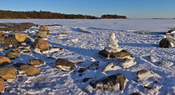 День близится к закату / Март с.г. 
Берег Финского залива