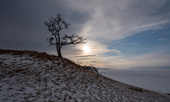 &nbsp; / закат на Байкале