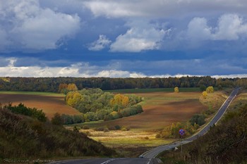 Осень в Костромской области / Неподражаемая и прекрасная Костромская область.
Между Буем и Сусанино.