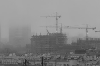 туманная туманность / Москва утро