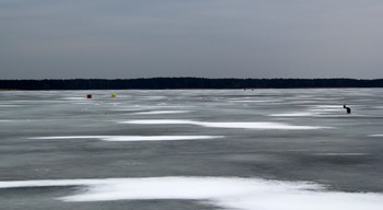Последний лед / конец марта на водохранилище