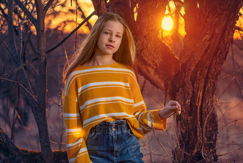 Солнце апреля / модель Юлиана Смирнова