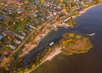 Взгляд с верху / Взгляд сверху на остров Талабск (Залита)