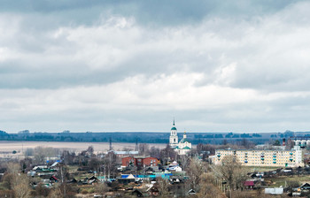 Село Мостовое. / Вид с доминирующей горы.