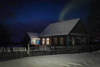 Морозной ночью / морозной ночью в деревне