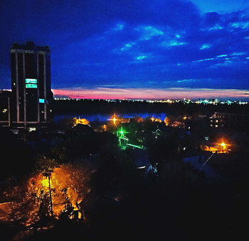 На закате / Без ретуши