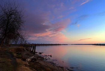 Весенний вечер на Оби / Томская область