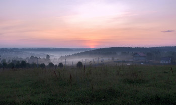 и восходит солнце... / восход, Подмосковье, конец лета