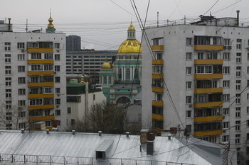 Вид на Елоховский Собор / Москва.Вид на Елоховский Собор