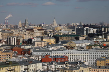 Вид на Москву (улица Новый Арбат,16) / Вид на Москву (улица Новый Арбат,16)