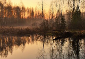 &quot;Осенний вечер так печален ...&quot; / &quot;Осенний вечер так печален;
 Смежает очи тающий закат ...
 Леса в безмолвии холодном спят
 Над тусклым золотом прогалин ...&quot;
 А.Блок