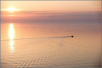 Самое милое в мире Чёрное море моё. / Чёрное море на закате в районе Анапы.