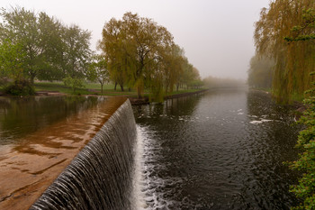 туманное утро / Минск, водоконал