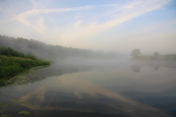 Перед рассветом... / Утро, река, туман