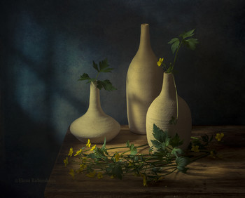 Лютики / натюрморт