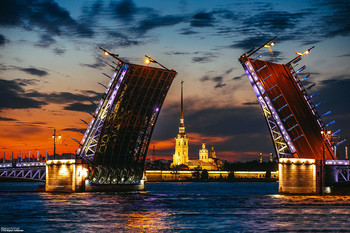 Красивый Питер летом 2021 / дворцовый мост Санкт-Петербург
