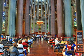 &nbsp; / Diie Basilika Sagrada Familia in Bacelona / Spanien.