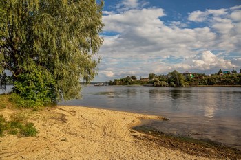 Песчаный берег / река Бутырская,п.Шеланга,Татарстан