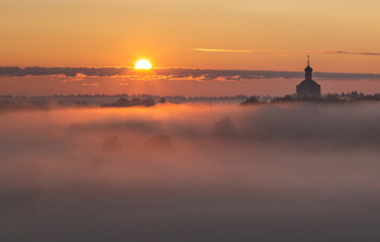 &nbsp; / утро, туман, Фрязино, Гребнево