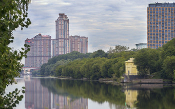 Утро на реке / Москва,утро,река