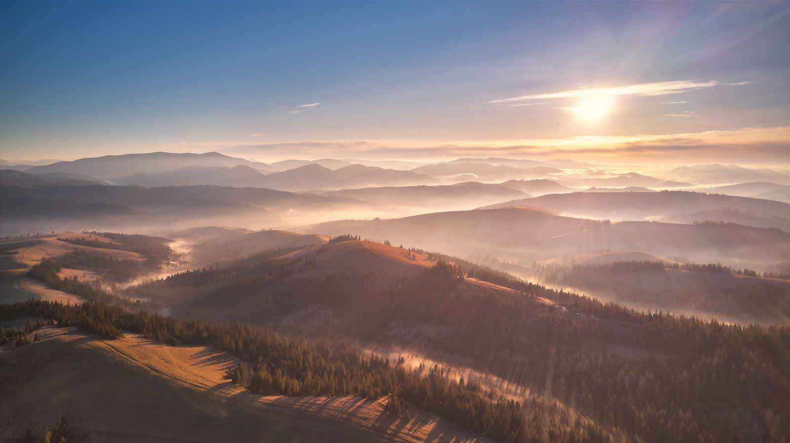 Горы Карпаты панорама