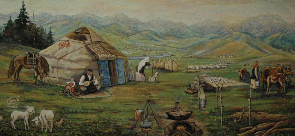 Картинки казахский аул