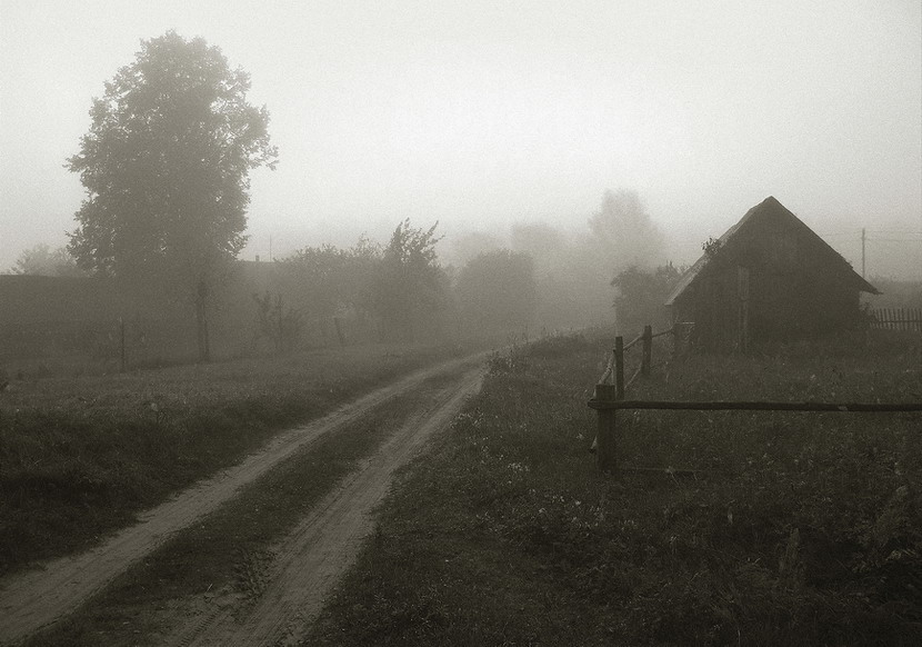 Сели черные. Село в тумане. Туманная деревня. Серая деревня. Утренний туман в деревне.