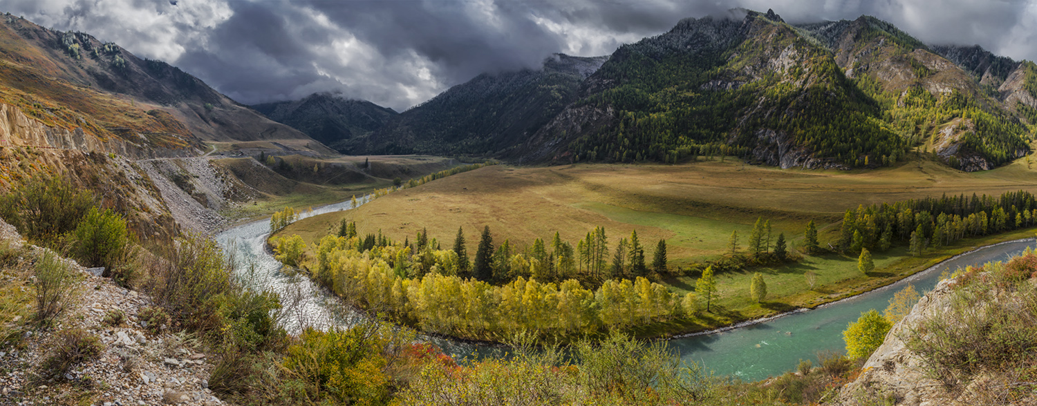 Панорама горы Катунь