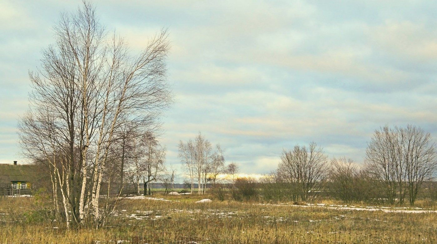 Конец февраля село качки занесенное снегом