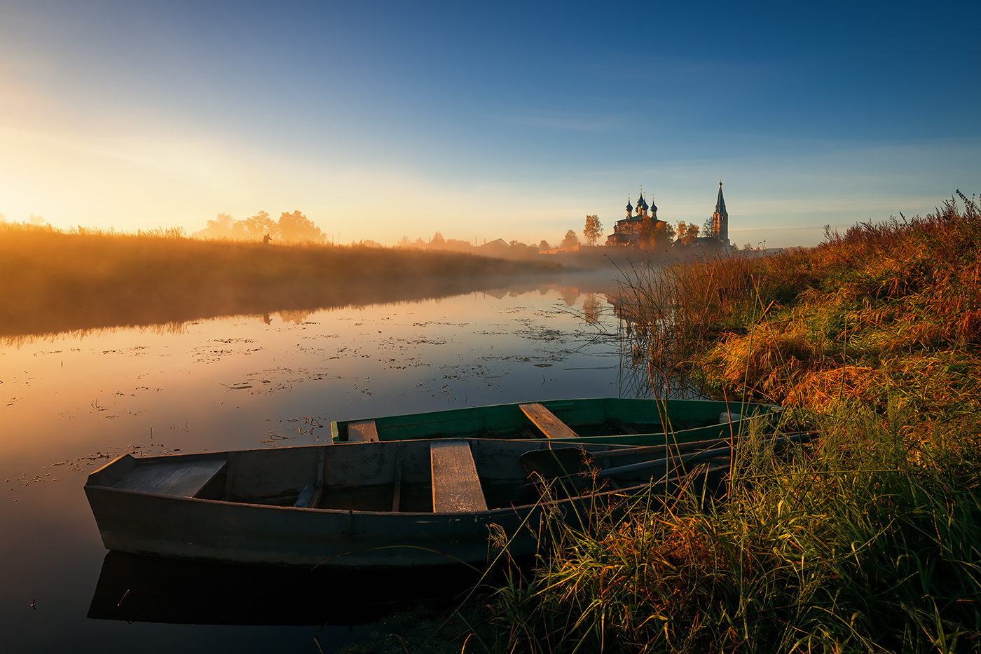 Фотосессия лодка озеро Пенза