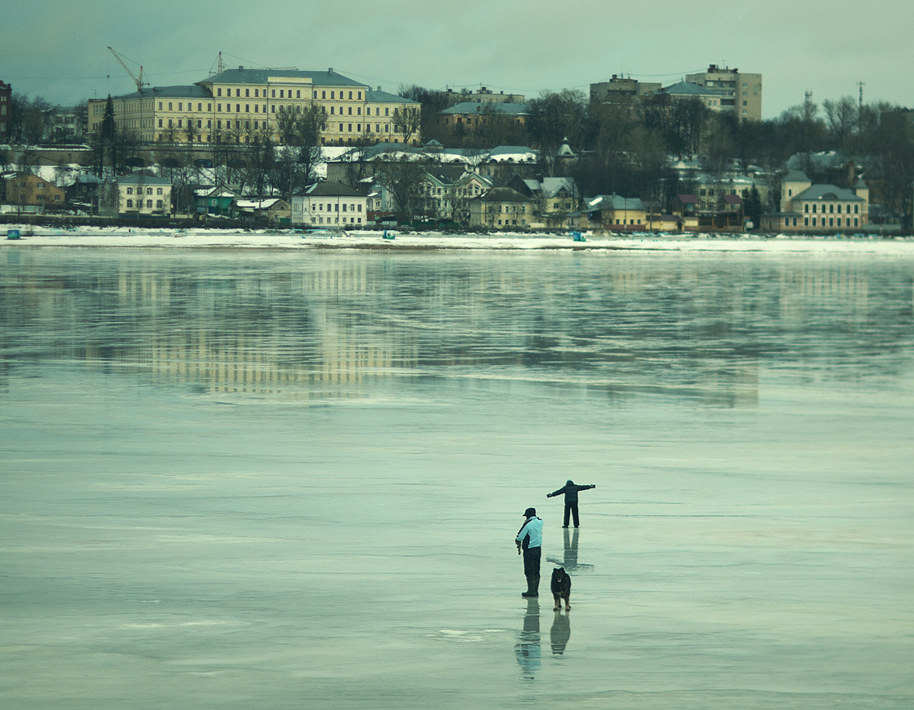 Кострома Волга река в зима