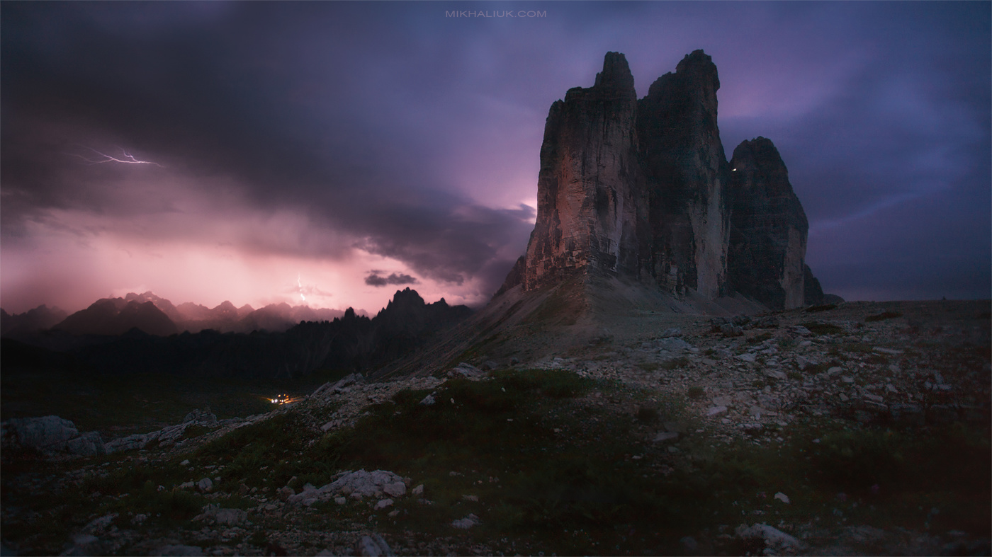 Siarhei vechar. Tre cime di Lavaredo женщина арка.