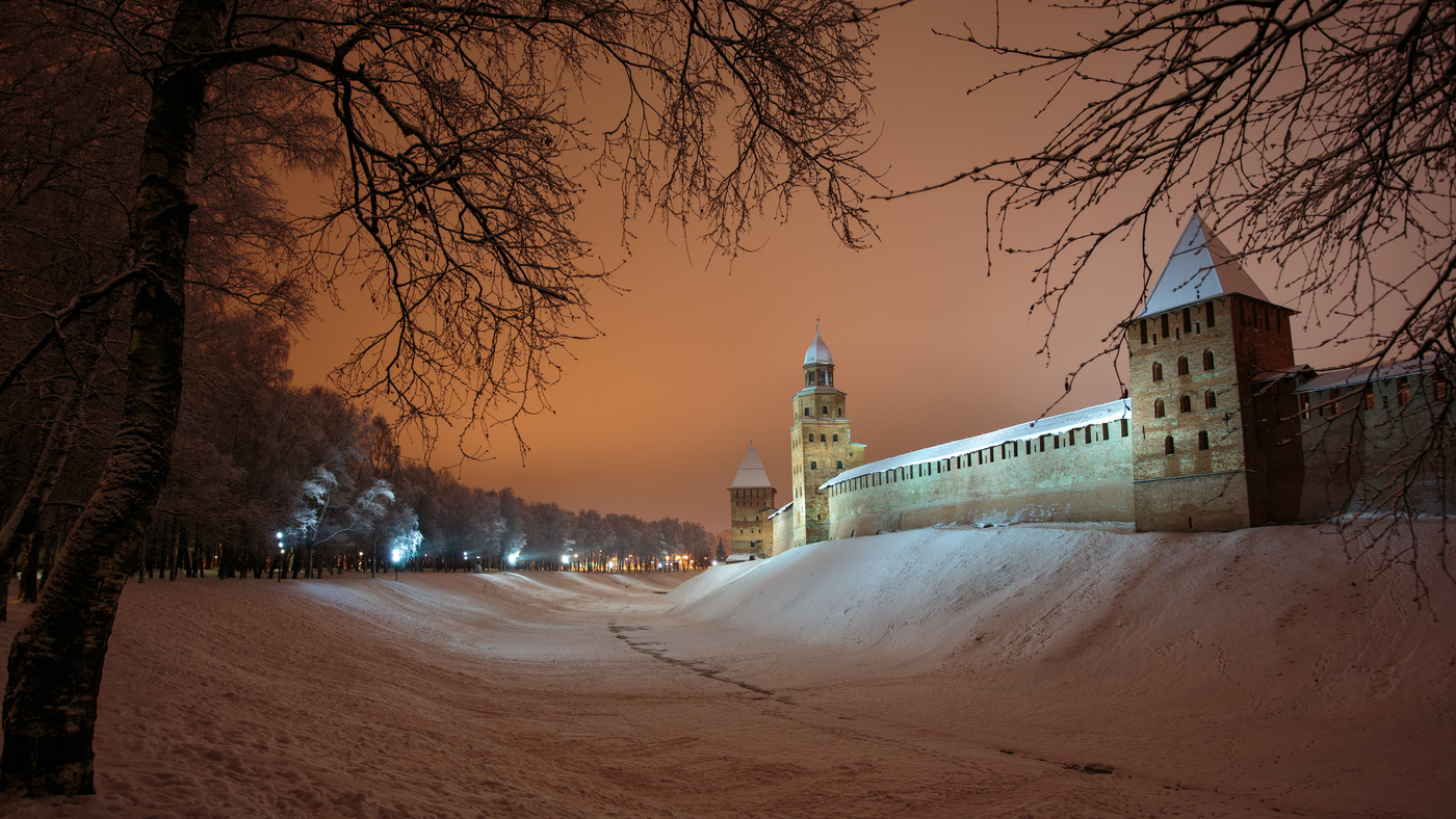 Великий Новгород Кремль зима