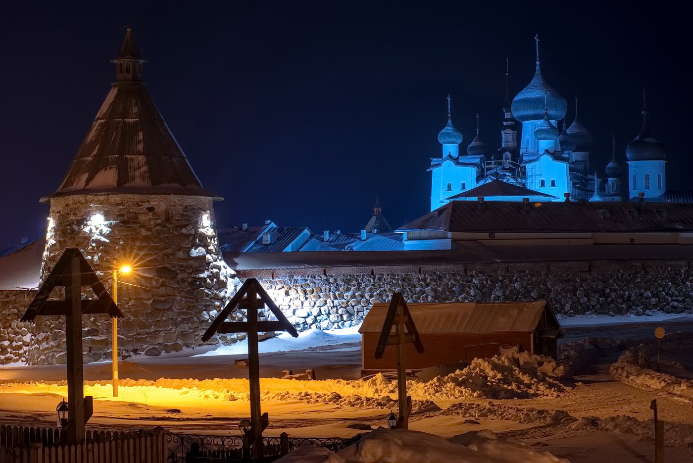 Соловецкий монастырь зимой