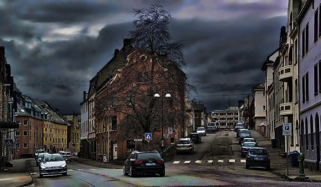 одиночество в городе. девушка вечером на улице. собака на фоне города. пустой город краснодар. человек на ночной улице.