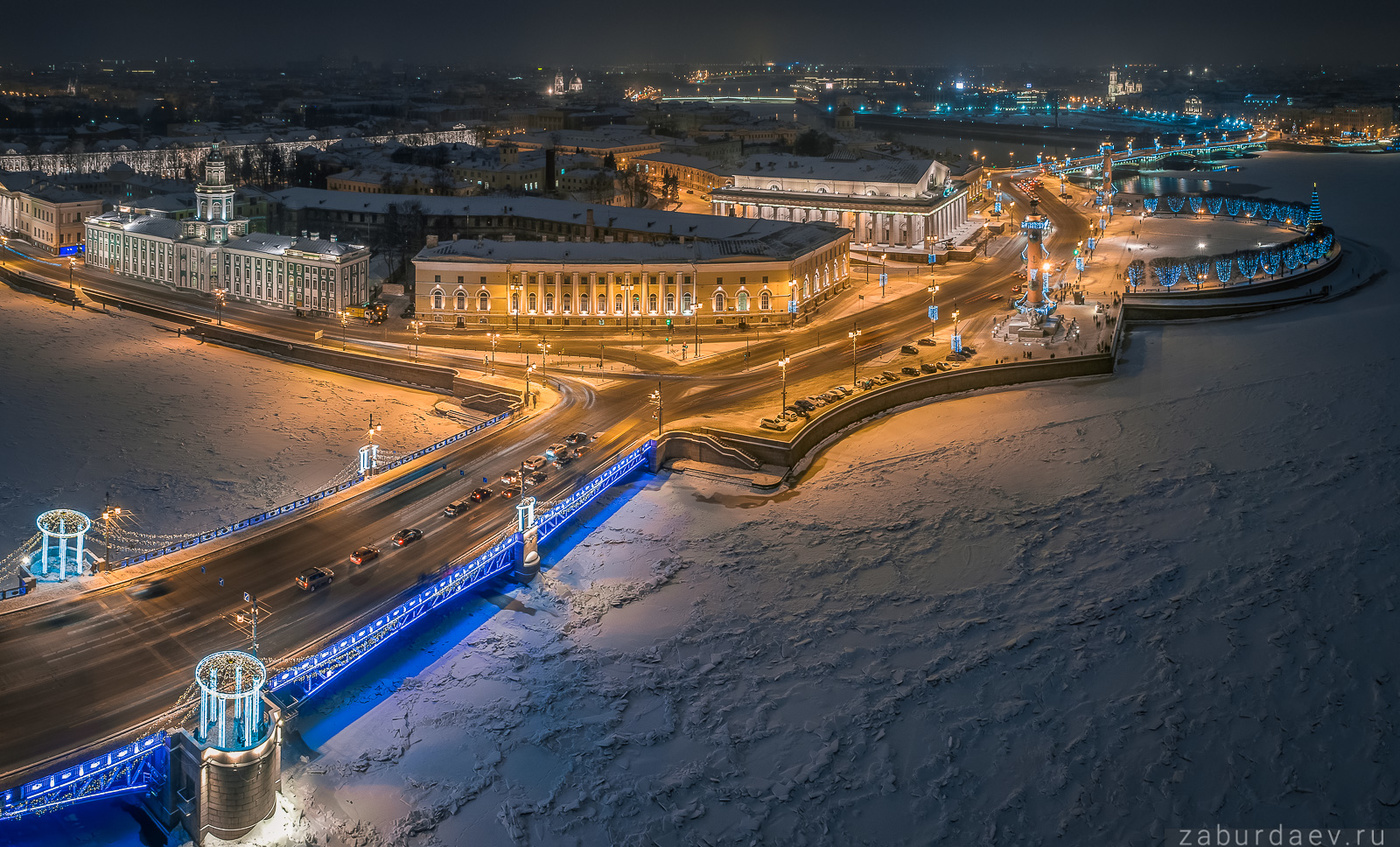 васильевский остров зимой