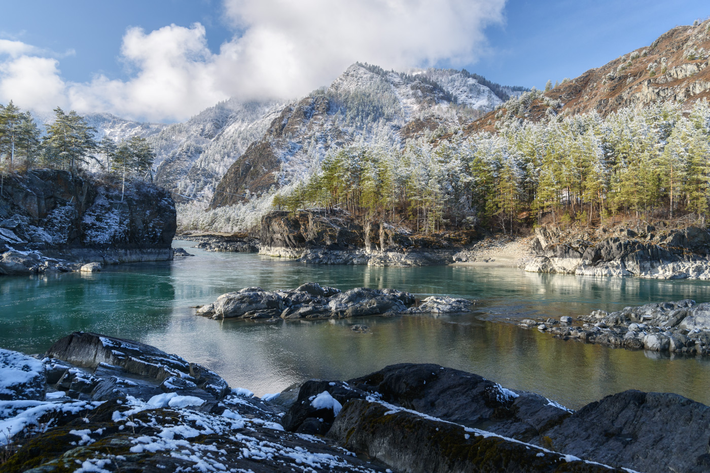 алтай река катунь