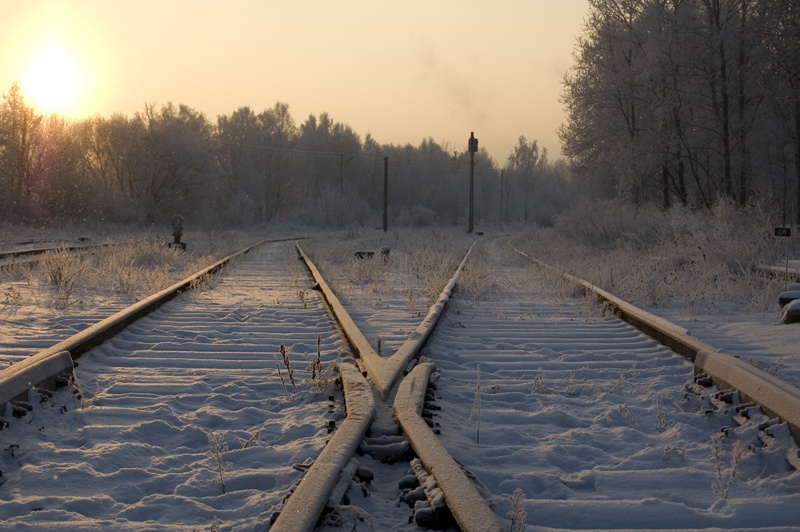 Путь снег. Rail tu Rail.