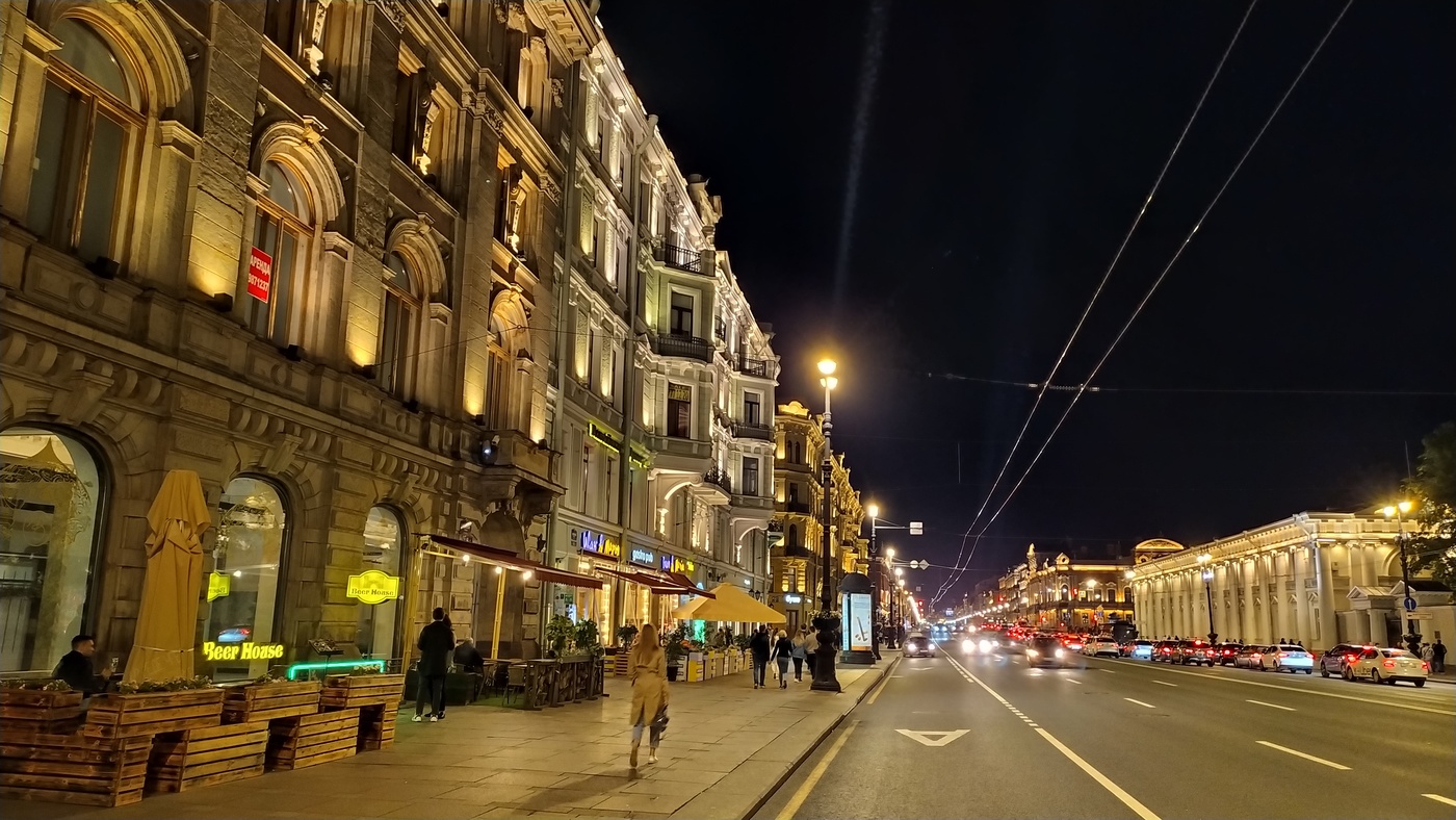 санкт петербург невский проспект ночью